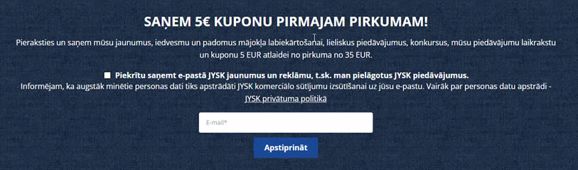 Jysk piemērs